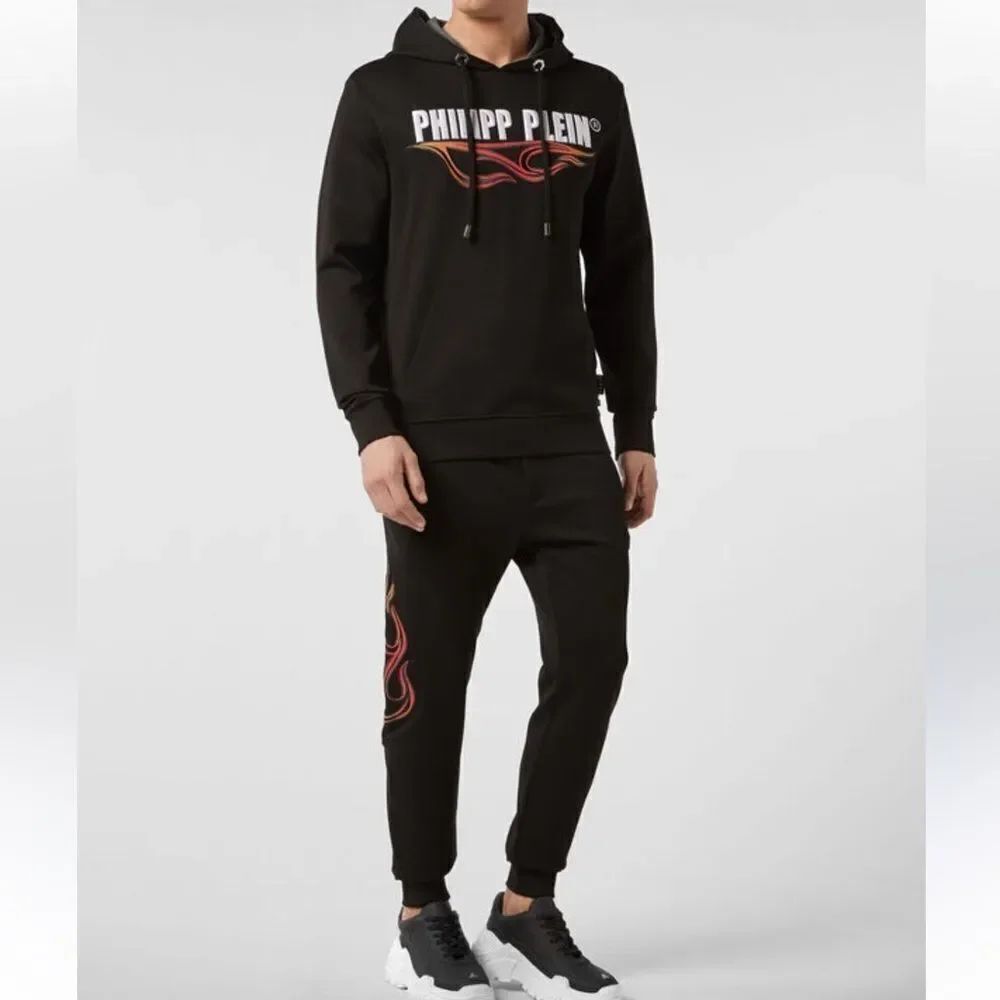 Phillip Plein Black Hoodie Men’s SweatSuit Jogger Set (Size Small)